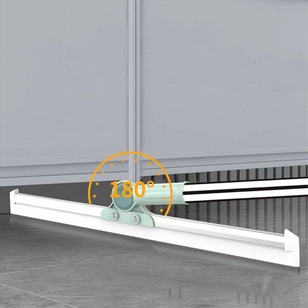 360° Rotating Silicone Floor Wiper | Magic Broom Bathroom Squeegee with Adjustable Handle