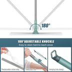 360° Rotating Silicone Floor Wiper | Magic Broom Bathroom Squeegee with Adjustable Handle
