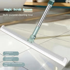 360° Rotating Silicone Floor Wiper | Magic Broom Bathroom Squeegee with Adjustable Handle