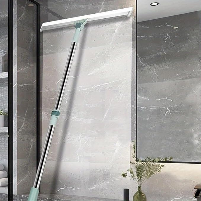 2-in-1 Floor Wiper with Adjustable Stainless Steel Handle | Multipurpose Water Wiper & Floor Cleaner for Home, Bathroom & Kitchen