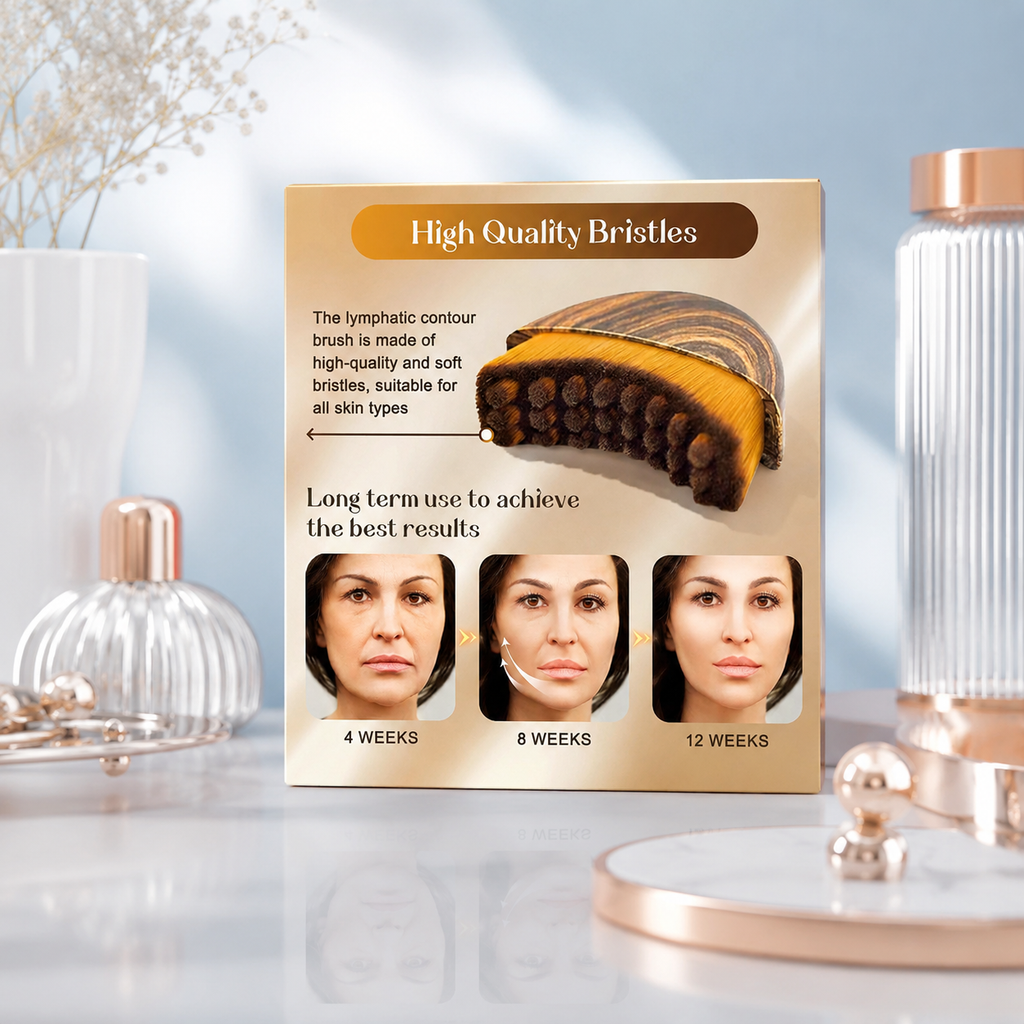 Lymphatic Contour Face Brush | Facial Sculpting & Lymphatic Drainage Massager
