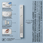 ILLUMITREND Under Cabinet Light | USB Rechargeable | Magnetic Motion Sensor LED – Kitchen, Wardrobe & Closet