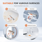Portable Self-Squeeze Mini Mop | Foldable Handheld Sponge Cleaner for Kitchen, Bathroom & Glass