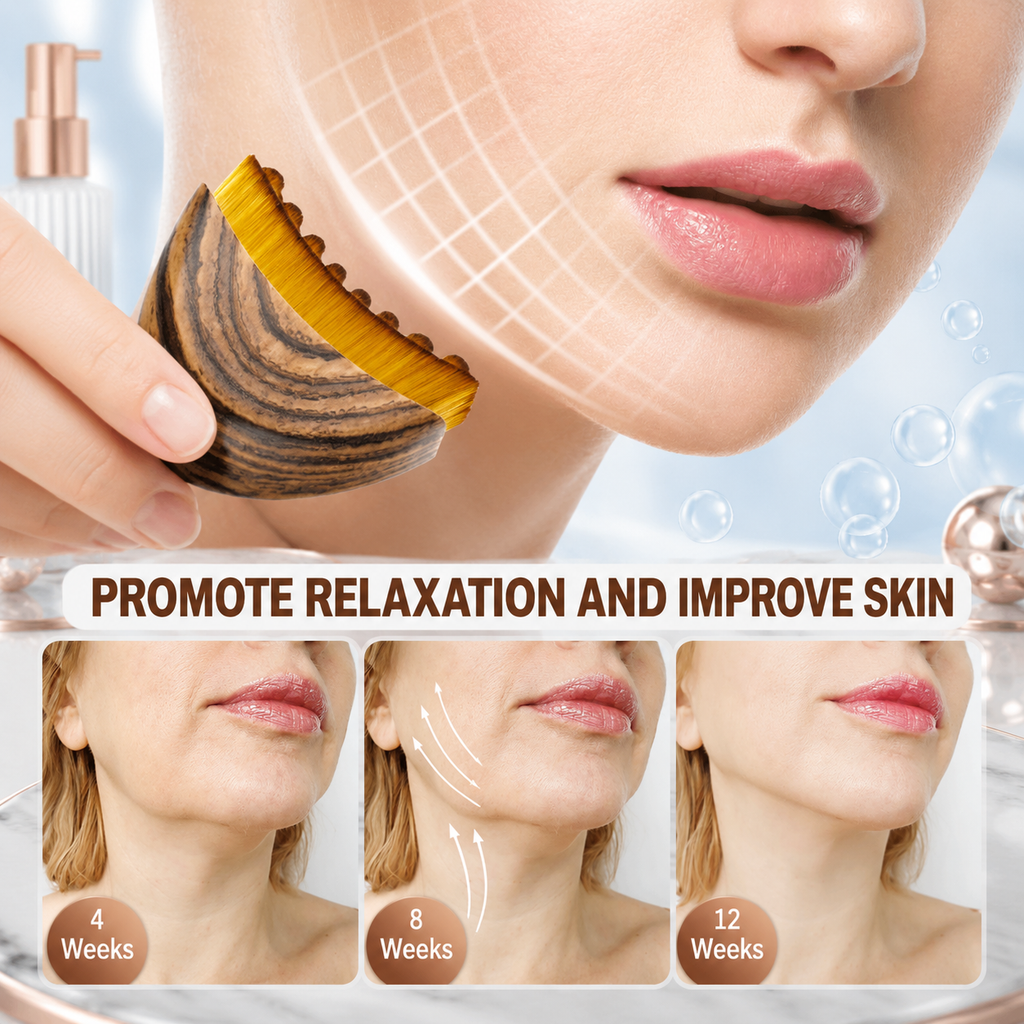Lymphatic Contour Face Brush | Facial Sculpting & Lymphatic Drainage Massager